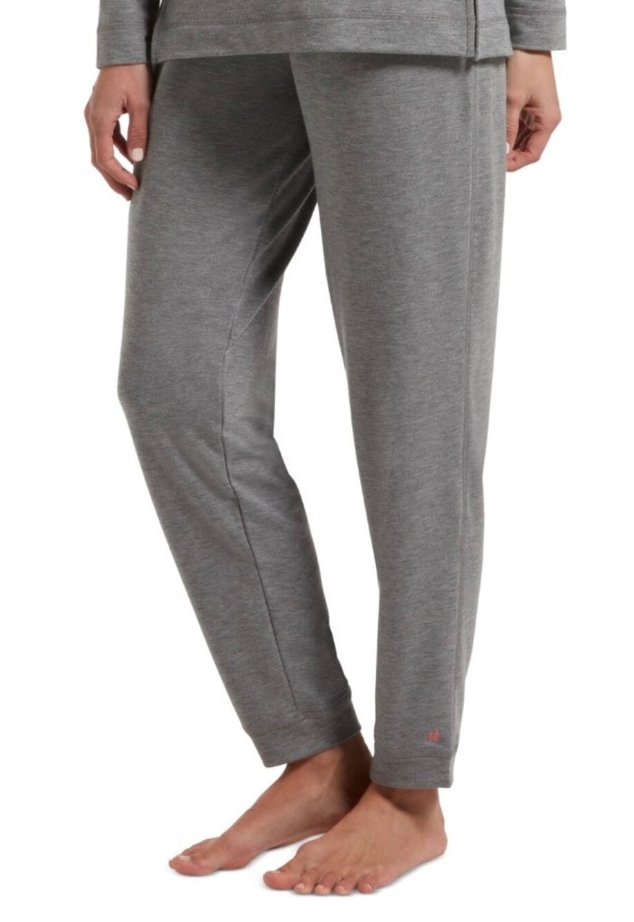 HUE Plus Size French Terry Knit Cuffed Lounge Jogger Pants Heather Grey Size 1X
